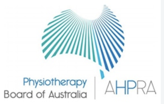 Registered with AHPRA — Physiotherapy Board of Australia